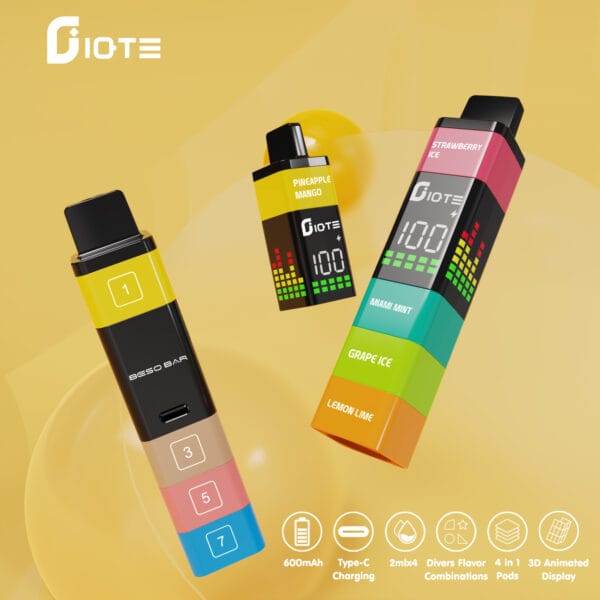 Top Rated IQTE 2400 Puffs Disposable Vape with 3D Animated Display and 0 2 3 5 Nicotine Order in Bulk Today 1