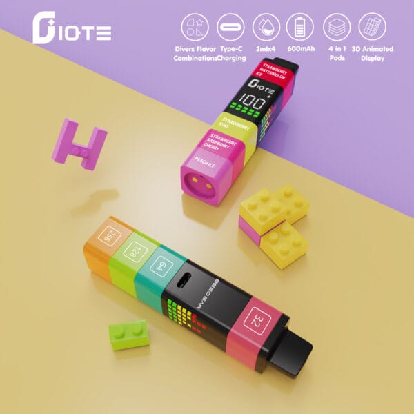 Top-Rated IQTE 2400 Puffs Disposable Vape with 3D Animated Display and 0% 2% 3% 5% Nicotine Order in Bulk Today (7)