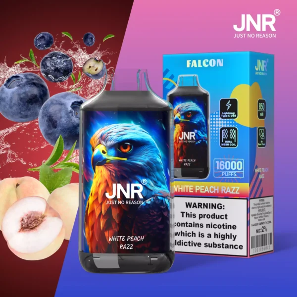 Top Selling JNR Falcon 16000 Puffs Wholesale Disposable Vape With 0 2 5 Nicotine 850 Mah Rechargeable Battery And Crystal Craft Design Available For Wholesale Buying 15