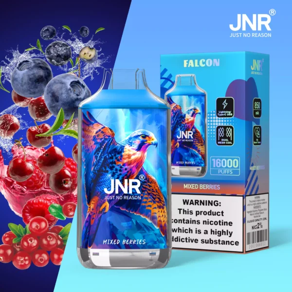 Top Selling JNR Falcon 16000 Puffs Wholesale Disposable Vape With 0 2 5 Nicotine 850 Mah Rechargeable Battery And Crystal Craft Design Available For Wholesale Buying 23