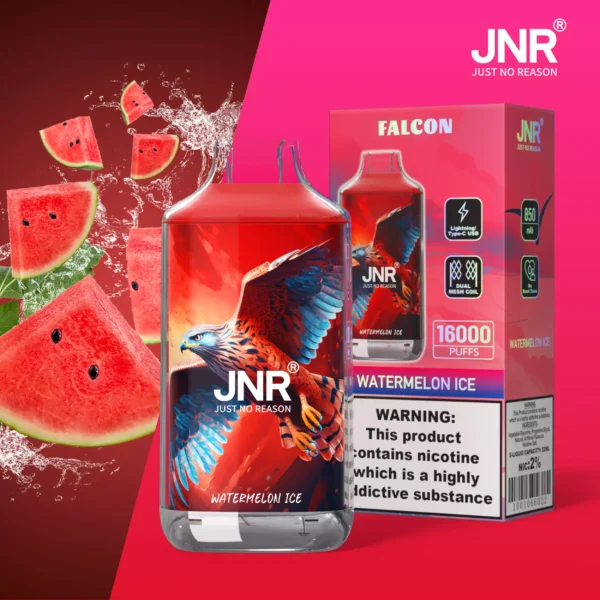 Top Selling JNR Falcon 16000 Puffs Wholesale Disposable Vape With 0 2 5 Nicotine 850 Mah Rechargeable Battery And Crystal Craft Design Available For Wholesale Buying 7