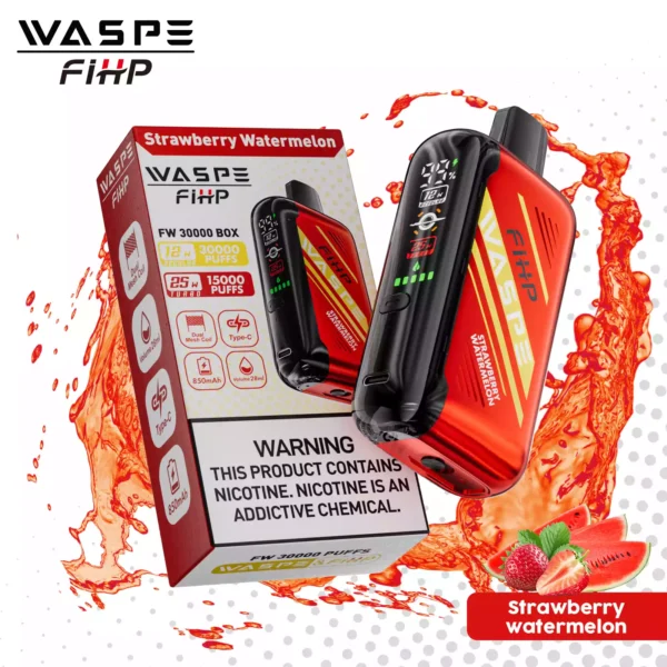 Trending Waspe 30000 Puffs Disposable Vape with 0 2 5 Nicotine Rechargeable 850mAh Battery and LED Display Bulk Wholesale from Manufacturer 11