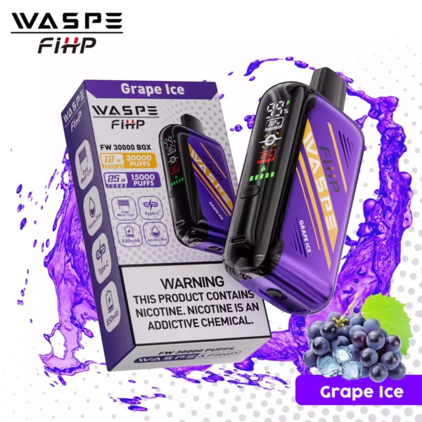 Trending Waspe 30000 Puffs Disposable Vape with 0 2 5 Nicotine Rechargeable 850mAh Battery and LED Display Bulk Wholesale from Manufacturer 22