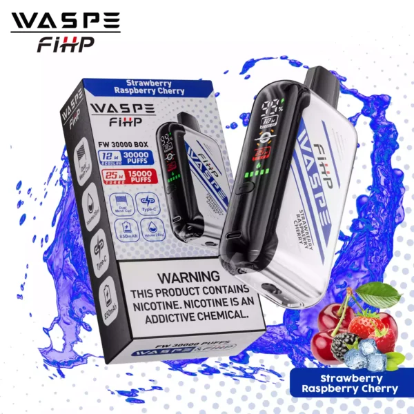 Trending Waspe 30000 Puffs Disposable Vape with 0 2 5 Nicotine Rechargeable 850mAh Battery and LED Display Bulk Wholesale from Manufacturer 3