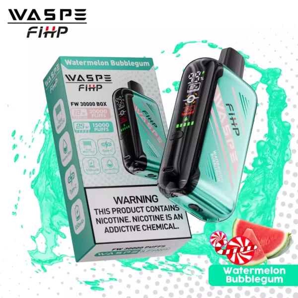 Trending Waspe 30000 Puffs Disposable Vape with 0 2 5 Nicotine Rechargeable 850mAh Battery and LED Display Bulk Wholesale from Manufacturer 32