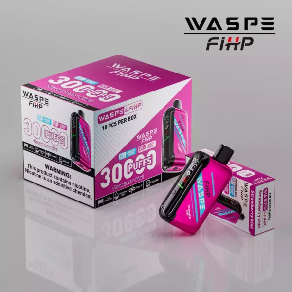 Trending Waspe 30000 Puffs Disposable Vape with 0 2 5 Nicotine Rechargeable 850mAh Battery and LED Display Bulk Wholesale from Manufacturer 40