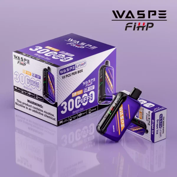 Trending Waspe 30000 Puffs Disposable Vape with 0 2 5 Nicotine Rechargeable 850mAh Battery and LED Display Bulk Wholesale from Manufacturer 46