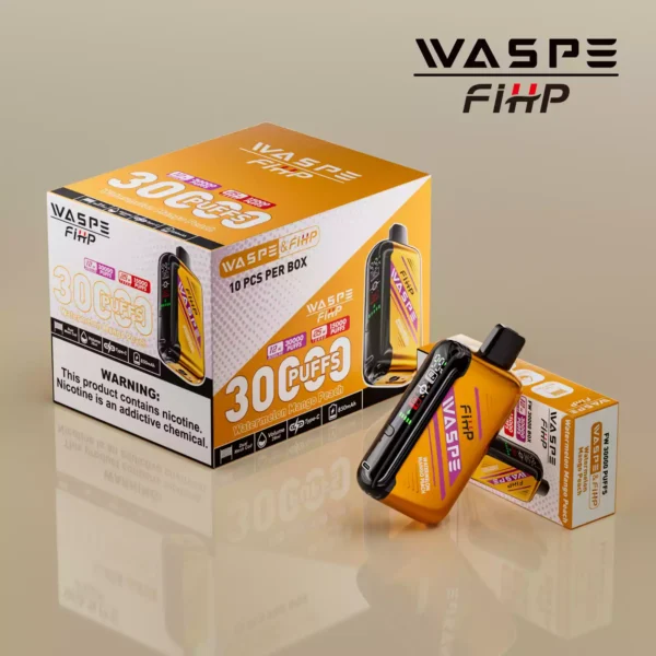 Trending Waspe 30000 Puffs Disposable Vape with 0 2 5 Nicotine Rechargeable 850mAh Battery and LED Display Bulk Wholesale from Manufacturer 50