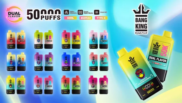 BANG KING BK50 50000 Puffs Disposable Vape with Adjustable Airflow and Long-Lasting Battery (1)