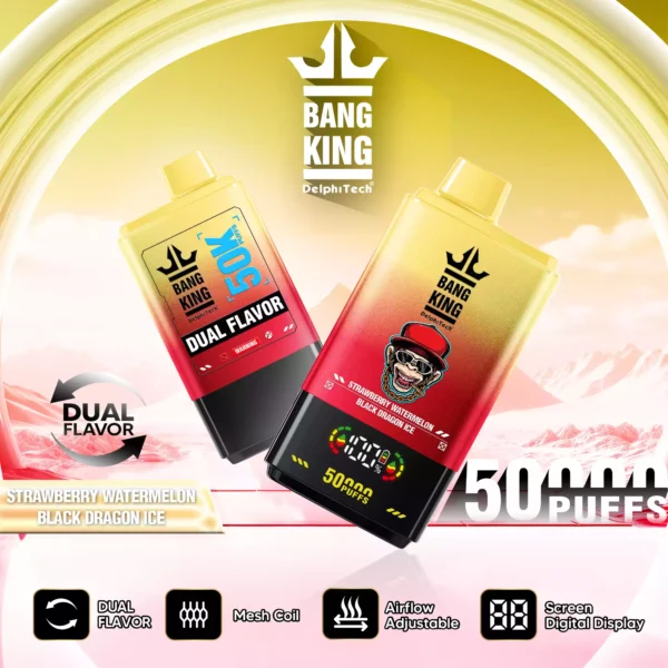 BANG KING BK50 50000 Puffs Disposable Vape with Adjustable Airflow and Long Lasting Battery 12