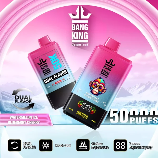 BANG KING BK50 50000 Puffs Disposable Vape with Adjustable Airflow and Long Lasting Battery 3