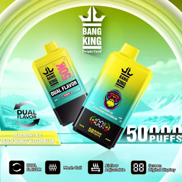 BANG KING BK50 50000 Puffs Disposable Vape with Adjustable Airflow and Long Lasting Battery 4