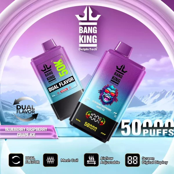 BANG KING BK50 50000 Puffs Disposable Vape with Adjustable Airflow and Long Lasting Battery 7