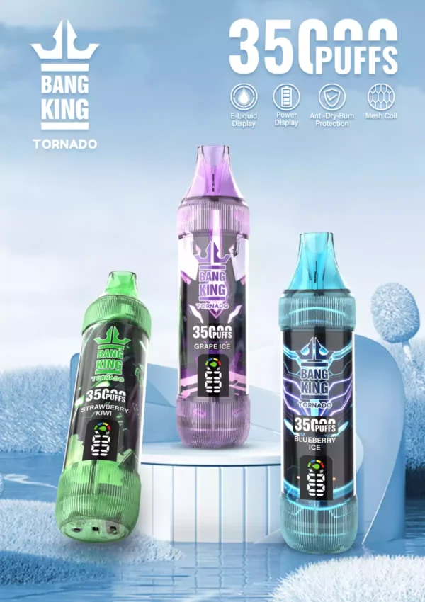 High Demand Bang King 35K Puffs Disposable Vape With 2 3 5 Nicotine 1000mAh Battery 23ml E Liquid Available For Wholesale Orders 3