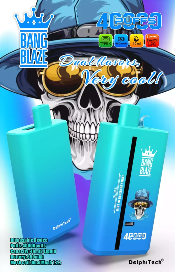 Latest Bang Blaze 40000 Puffs BK40S Disposable Vape With 2 Percent 3 Percent 5 Percent Nicotine 650mAh Battery And 1.2 Ohm Resistance For Bulk Purchase (10)