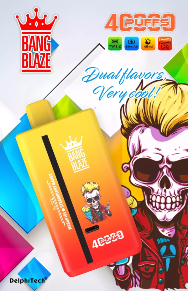 Latest Bang Blaze 40000 Puffs BK40S Disposable Vape With 2 Percent 3 Percent 5 Percent Nicotine 650mAh Battery And 1.2 Ohm Resistance For Bulk Purchase (3)