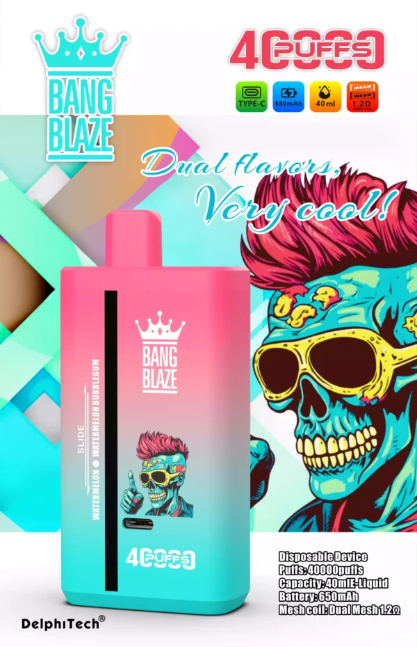 Latest Bang Blaze 40000 Puffs BK40S Disposable Vape With 2 Percent 3 Percent 5 Percent Nicotine 650mAh Battery And 1.2 Ohm Resistance For Bulk Purchase 4 scaled