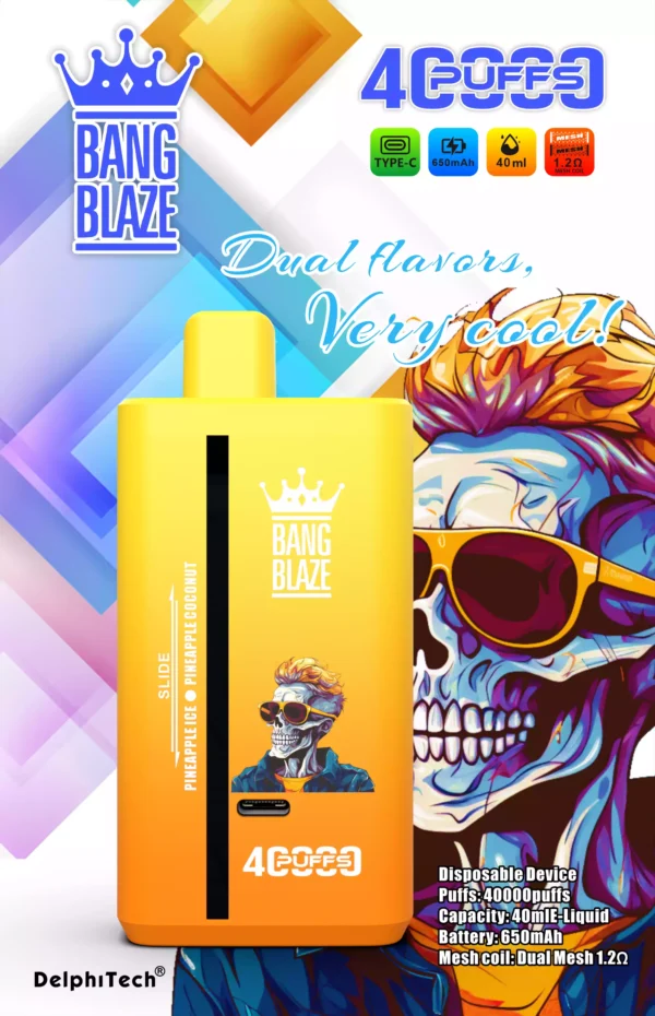 Latest Bang Blaze 40000 Puffs BK40S Disposable Vape With 2 Percent 3 Percent 5 Percent Nicotine 650mAh Battery And 1.2 Ohm Resistance For Bulk Purchase 5 scaled