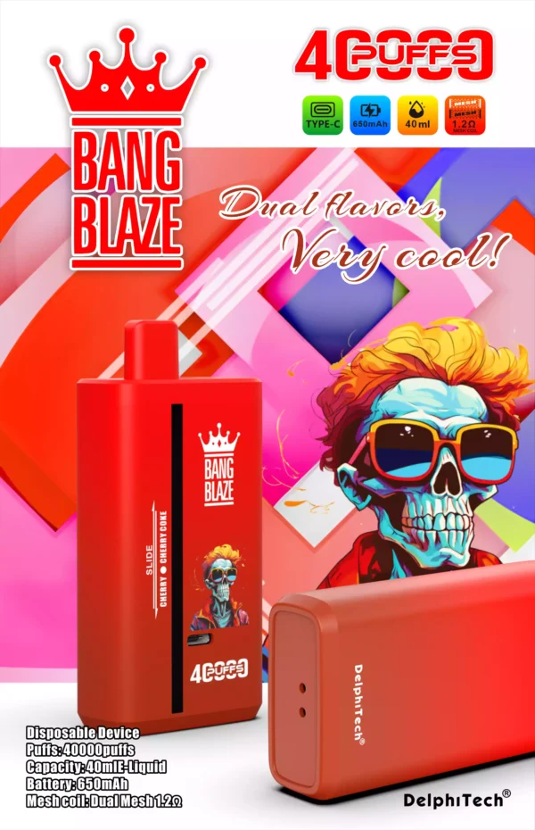 Latest Bang Blaze 40000 Puffs BK40S Disposable Vape With 2 Percent 3 Percent 5 Percent Nicotine 650mAh Battery And 1.2 Ohm Resistance For Bulk Purchase 8 scaled