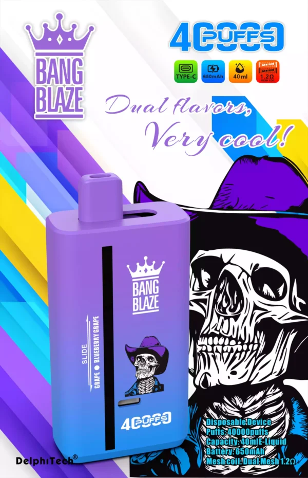 Latest Bang Blaze 40000 Puffs BK40S Disposable Vape With 2 Percent 3 Percent 5 Percent Nicotine 650mAh Battery And 1.2 Ohm Resistance For Bulk Purchase 9 scaled