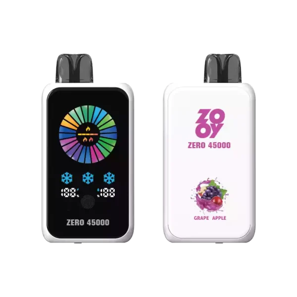 Next Generation ZOOY ZERO 45000 Puffs Disposable Vape With Built In Touch Screen And Nicotine Control Wholesale Disposable Vape 10