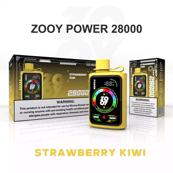 Premium ZOOY POWER 28000 Puffs Disposable Vape with Smart Display and Adjustable Touch Screen for Wholesale Bulk Orders 11