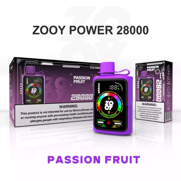 Premium ZOOY POWER 28000 Puffs Disposable Vape with Smart Display and Adjustable Touch Screen for Wholesale Bulk Orders 17