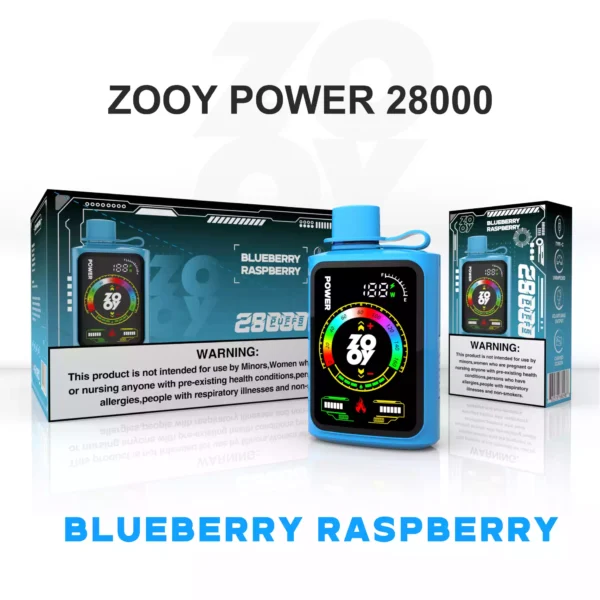 Premium ZOOY POWER 28000 Puffs Disposable Vape with Smart Display and Adjustable Touch Screen for Wholesale Bulk Orders 4