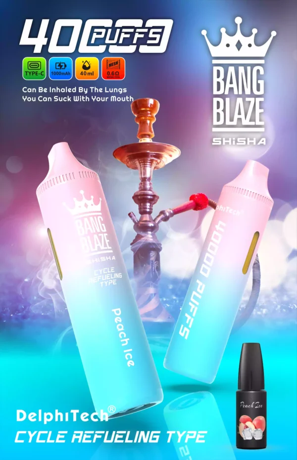 Reliable BANG BLAZE BK40 Disposable Vape with 40ml E Liquid and Type C Charging for Wholesale Disposable Vapes Direct from the Source Factory 6 scaled