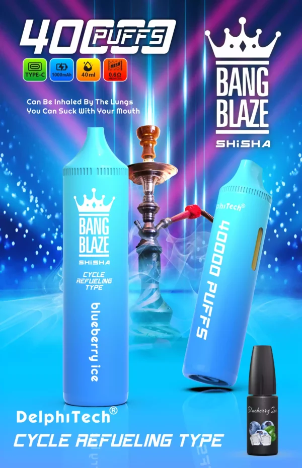 Reliable BANG BLAZE BK40 Disposable Vape with 40ml E Liquid and Type C Charging for Wholesale Disposable Vapes Direct from the Source Factory 7 scaled