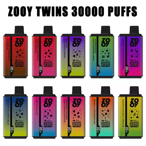 Superior ZOOY Twins 30000 Puffs Disposable Vape With 650mAh Battery TYPE-C Recharge And Dual Mesh Coil For Wholesale Bulk Buy Direct From Source (12)