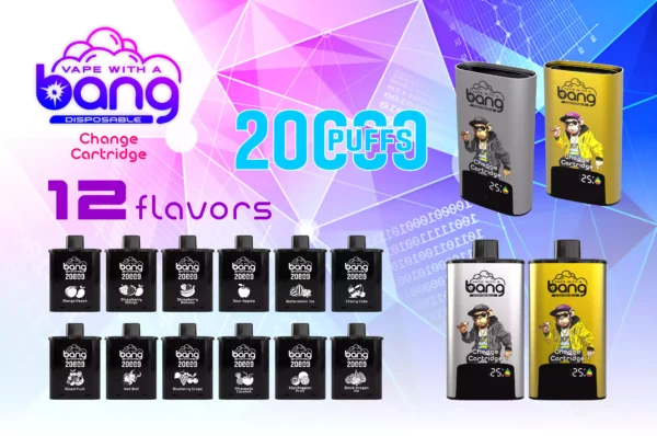 BANG B20HD 20000 Puff Rechargeable Vape Type C Mesh Coil 550mAh Battery Power 1 scaled