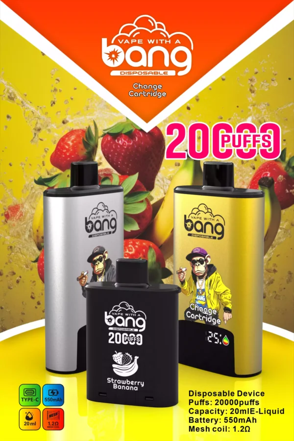 BANG B20HD 20000 Puff Rechargeable Vape Type C Mesh Coil 550mAh Battery Power 16 scaled